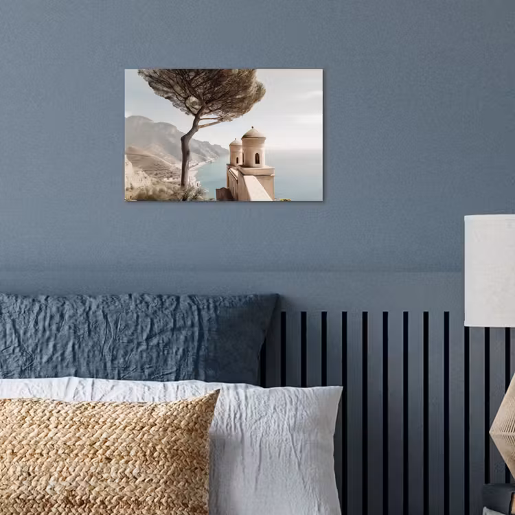 Poster - Kust - Klif - Boom - Gebouw — 3
