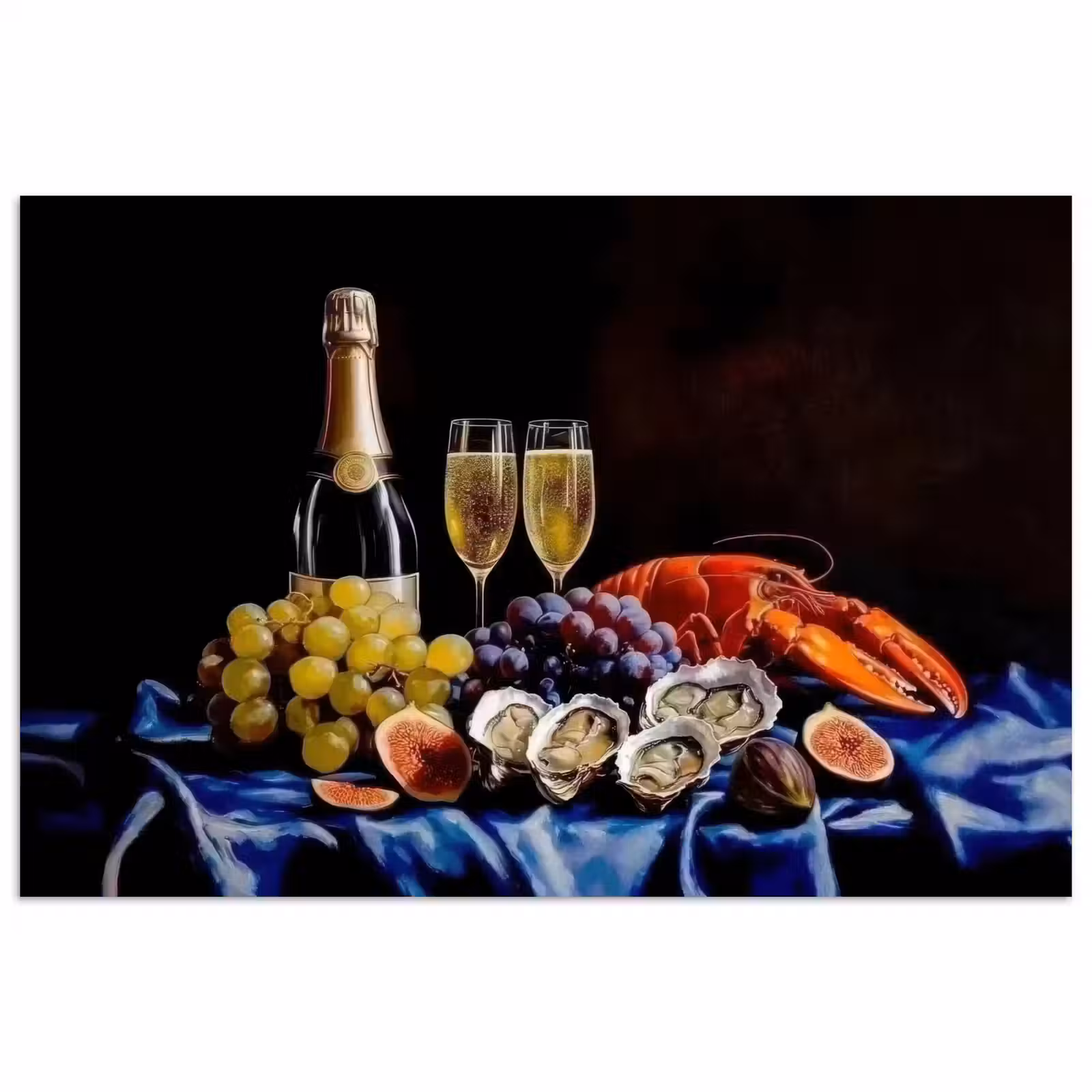 Poster - Champagne - Luxe - Oesters — 1