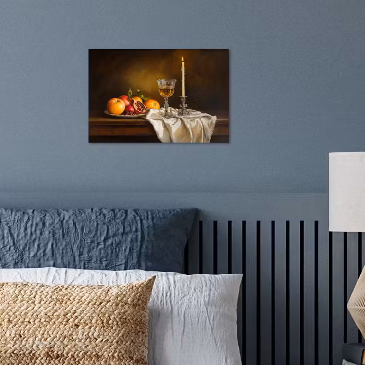 Poster - Fruit - Stilleven - Wijn - Kaars — 3