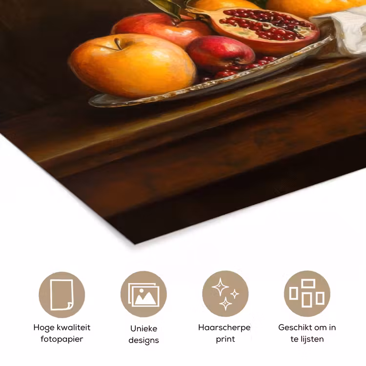 Poster - Fruit - Stilleven - Wijn - Kaars — 5