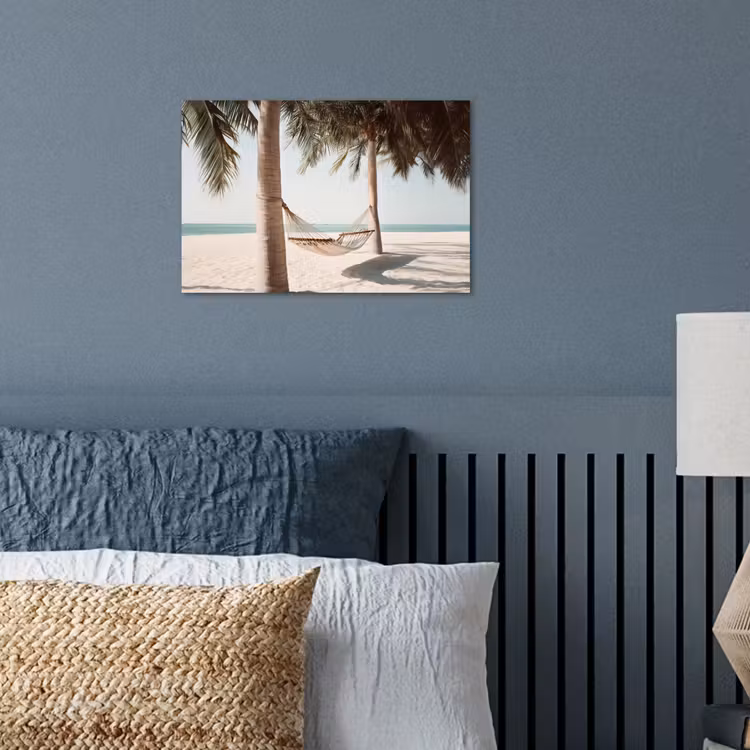 Poster - Hangmat - Palmbomen - Strand - Zee — 3