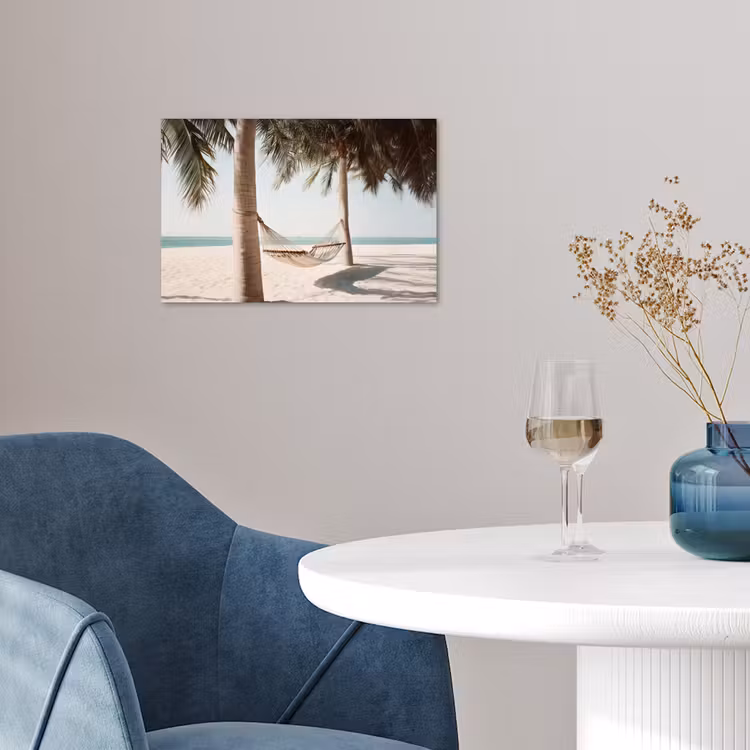 Poster - Hangmat - Palmbomen - Strand - Zee — 4