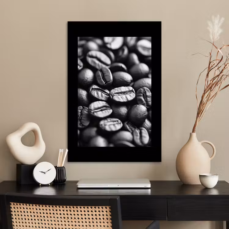 Poster - Koffiebonen - Zwart - Vintage — 2