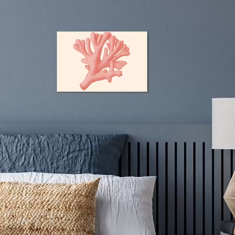 Poster - Koraal - Stipjes - Roze — 3