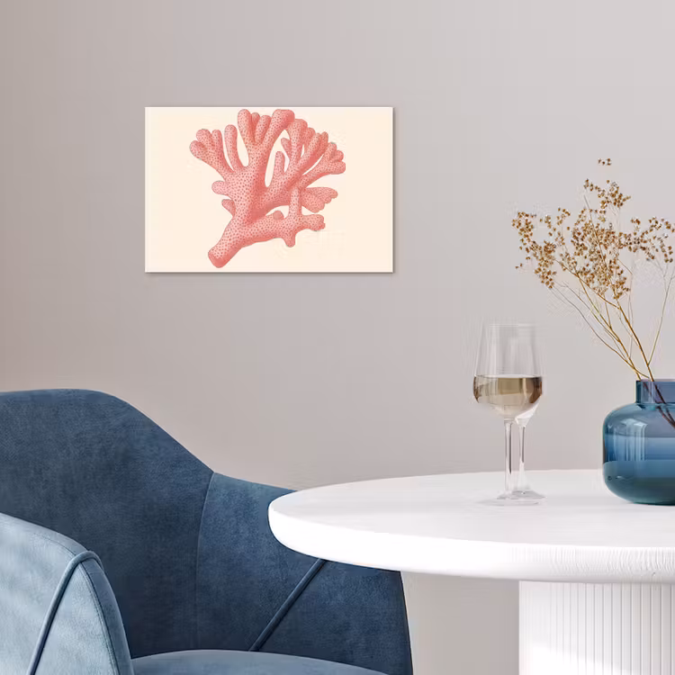 Poster - Koraal - Stipjes - Roze — 4
