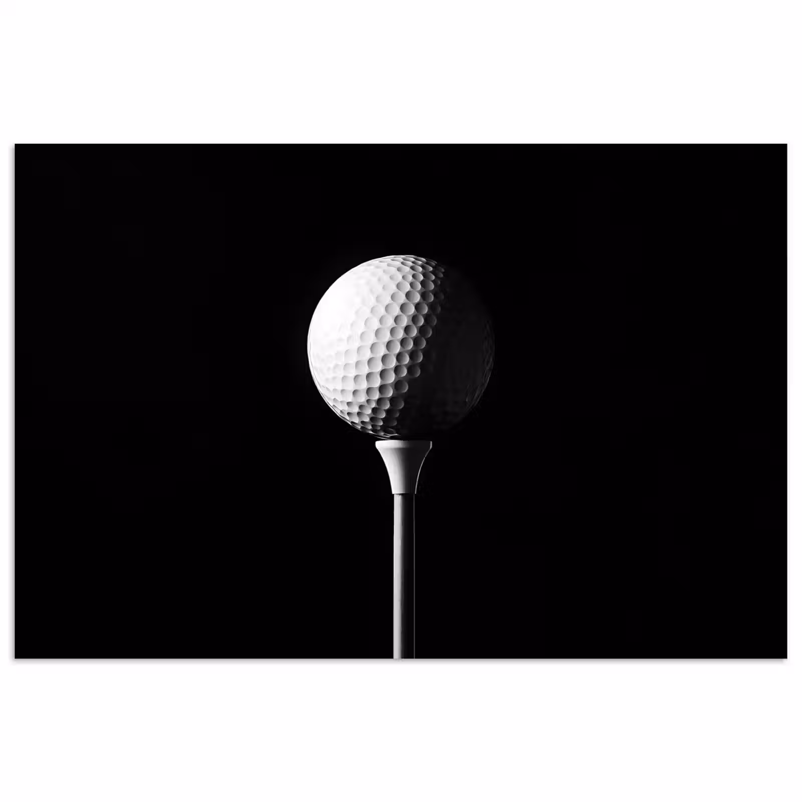 Poster - Golfbal - Minimalistisch - Wit — 1