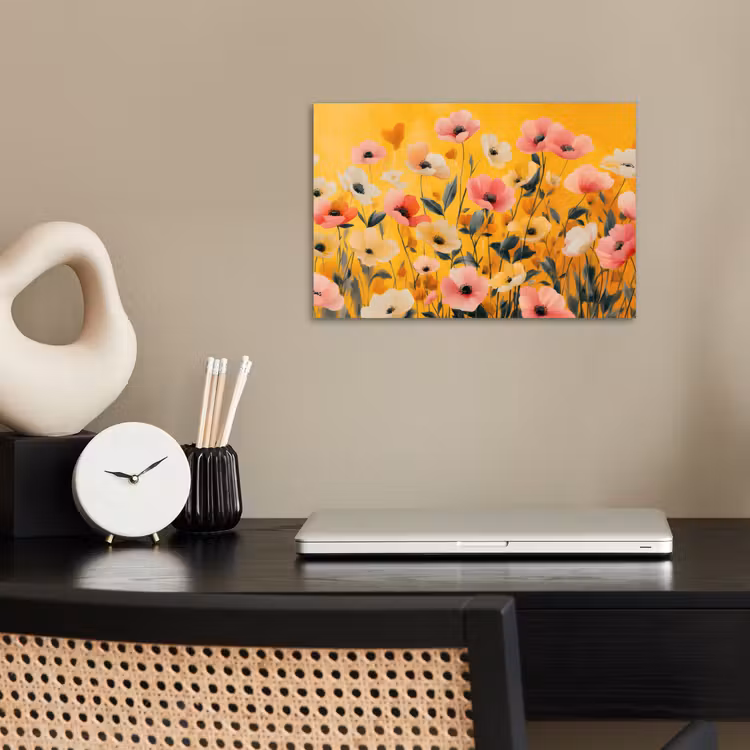 Poster - Bloemen - Veld - Geel — 2