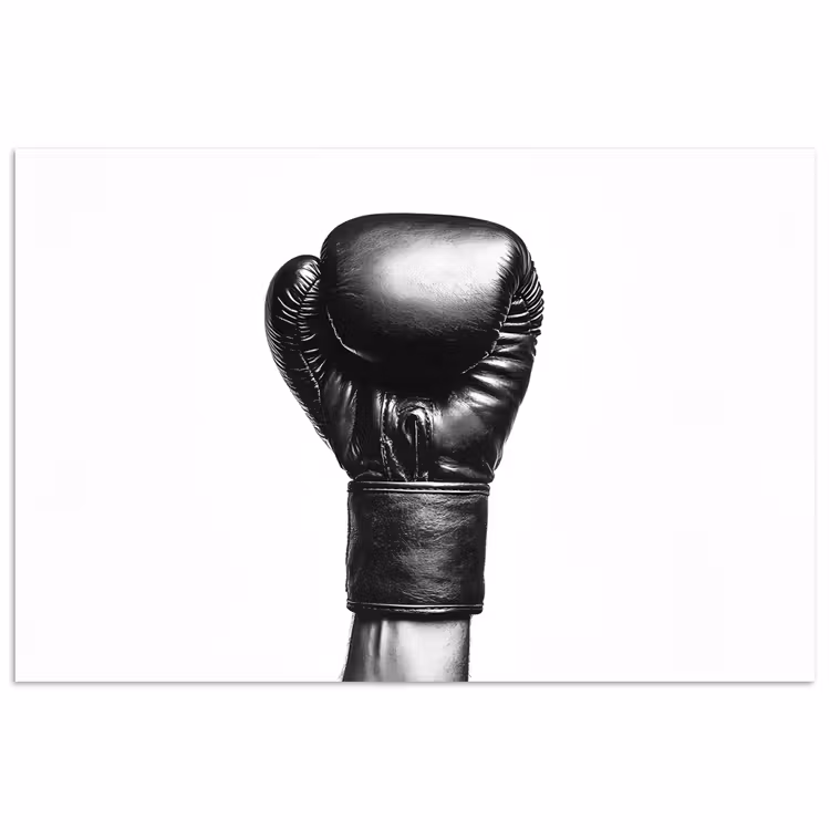Poster - Bokshandschoen - Zwart - Hand — 1