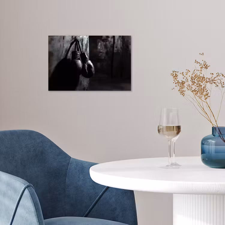 Poster - Bokshandschoenen - Muur - Duister - Zwart — 4