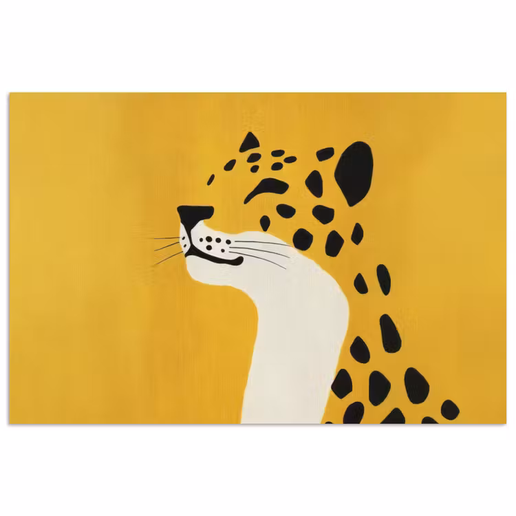Poster - Cheetah - Illustratie - Geel — 1