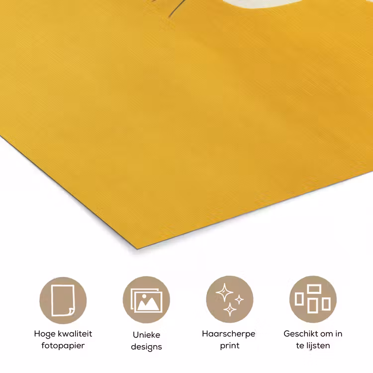 Poster - Cheetah - Illustratie - Geel — 5