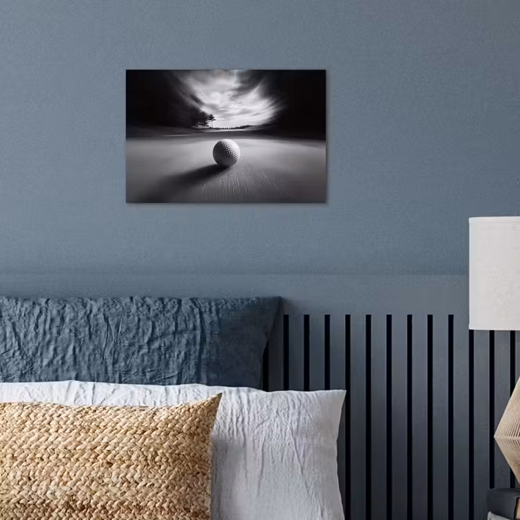 Poster - Golfbal - Wazig - Zwart — 3