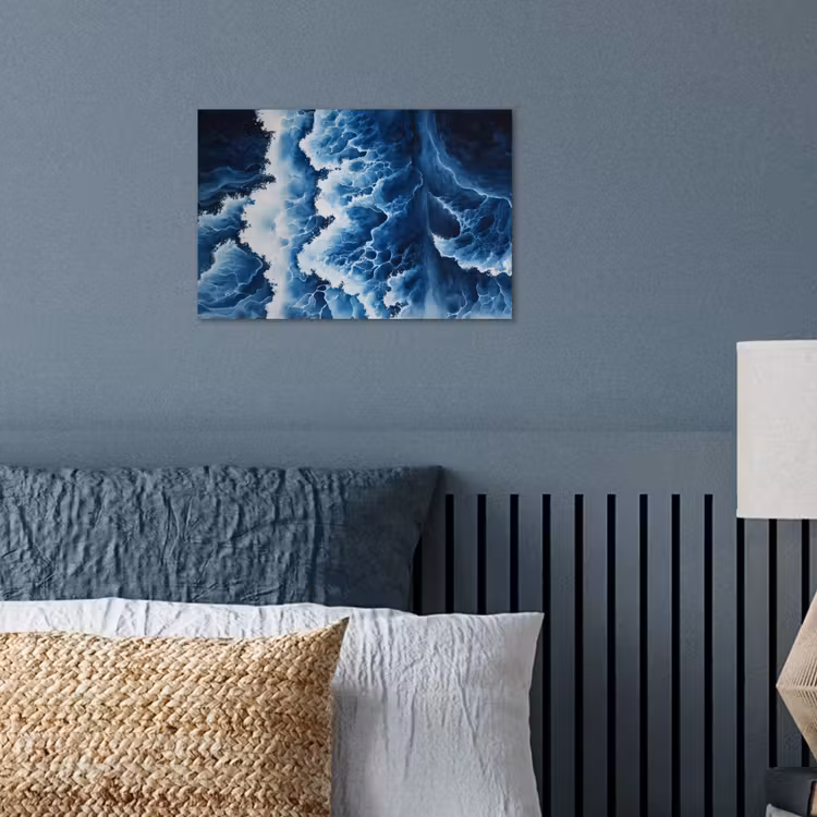 Poster - Golven - Blauw - Schuim — 3