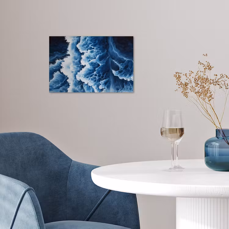 Poster - Golven - Blauw - Schuim — 4