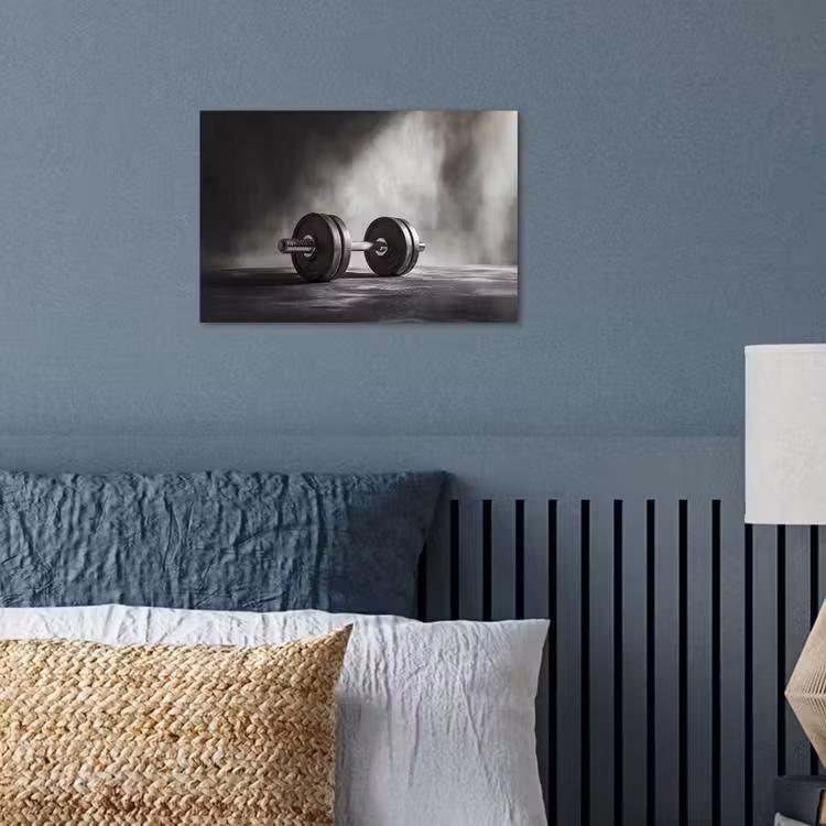 Poster - Halter - Gewichten - Zwart — 3