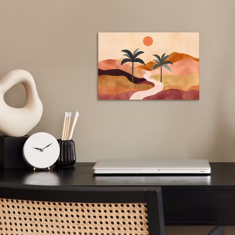Poster - Heuvels - Palmbomen - Abstract — 2