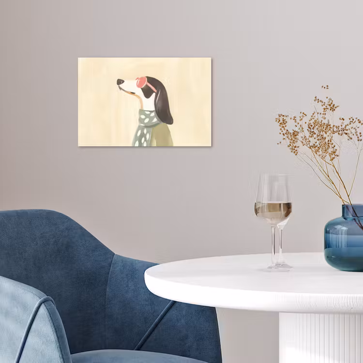 Poster - Hond - Zonnebril - Sjaal — 4