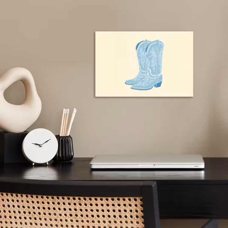 Poster - Illustratie - Cowboylaarzen - Patroon — 2
