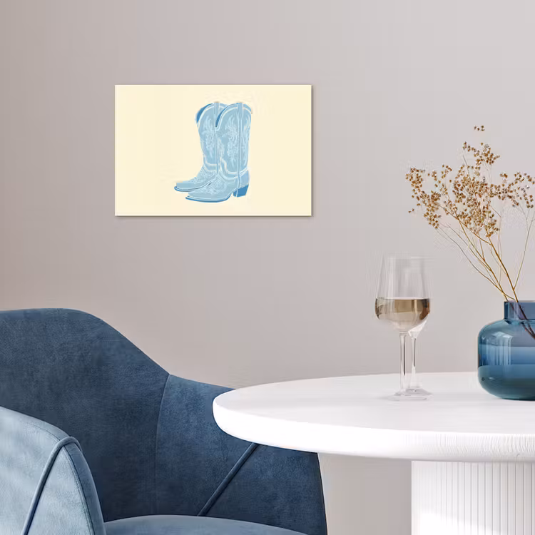 Poster - Illustratie - Cowboylaarzen - Patroon — 4