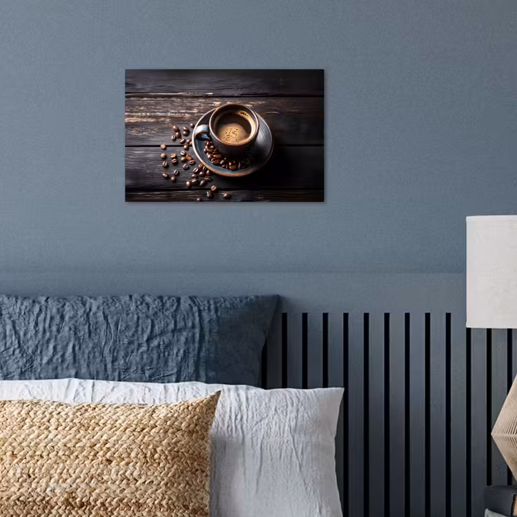 Poster - Kop - Koffie - Hout - Bonen — 3