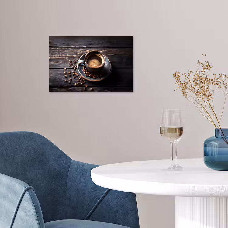 Poster - Kop - Koffie - Hout - Bonen — 4