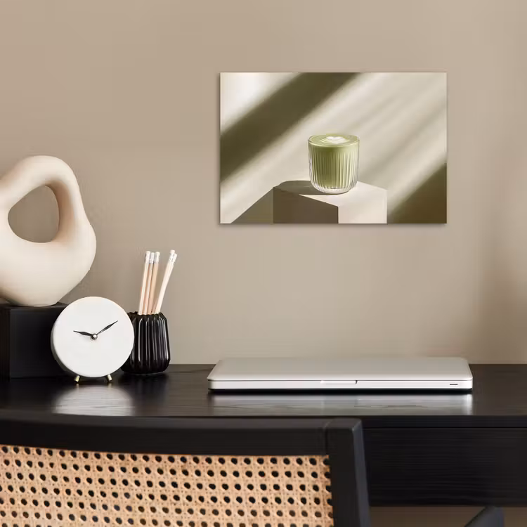 Poster - Matcha - Glas - Groen - Minimalistisch — 2