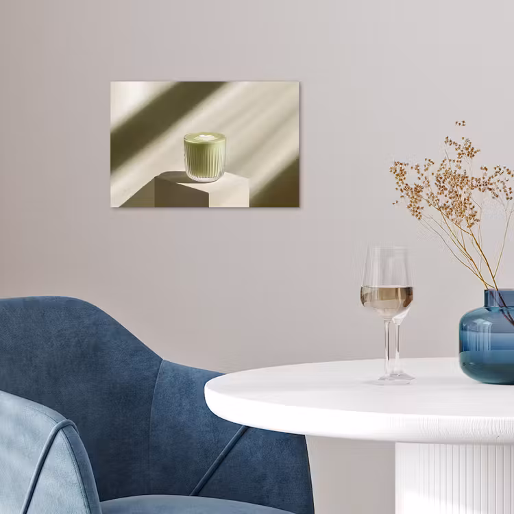 Poster - Matcha - Glas - Groen - Minimalistisch — 4
