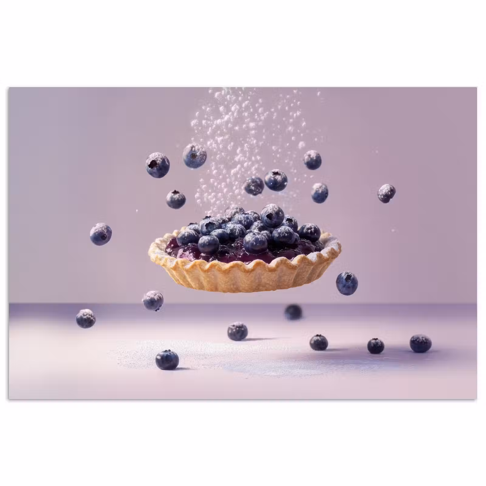 Poster - Eten - Taart - Bessen - Blauw — 1