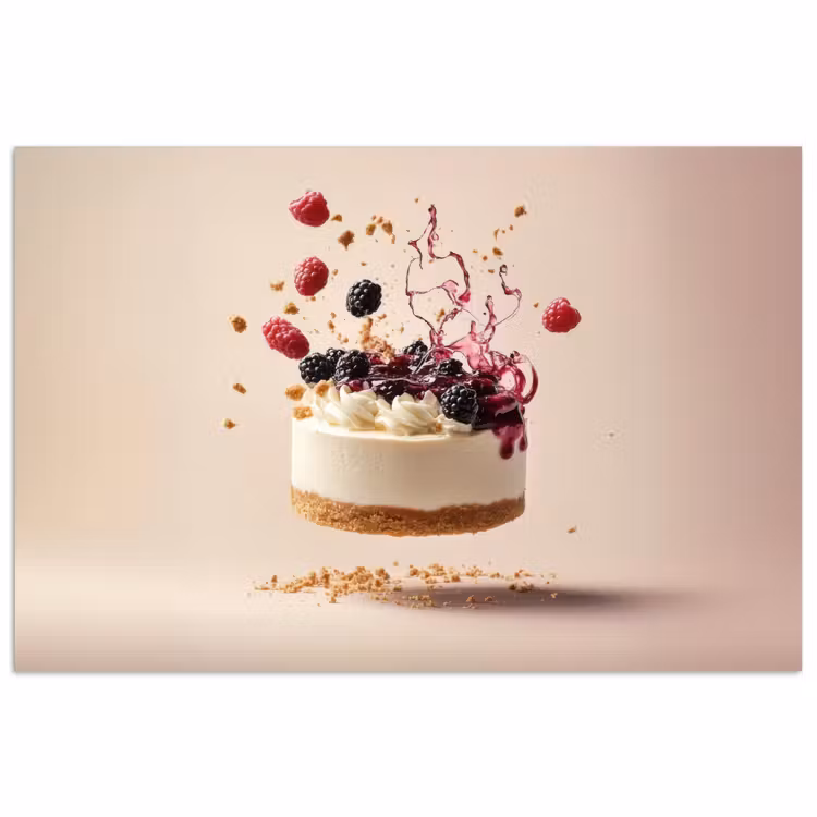 Poster - Cheesecake - Eten - Roze - Taart — 1