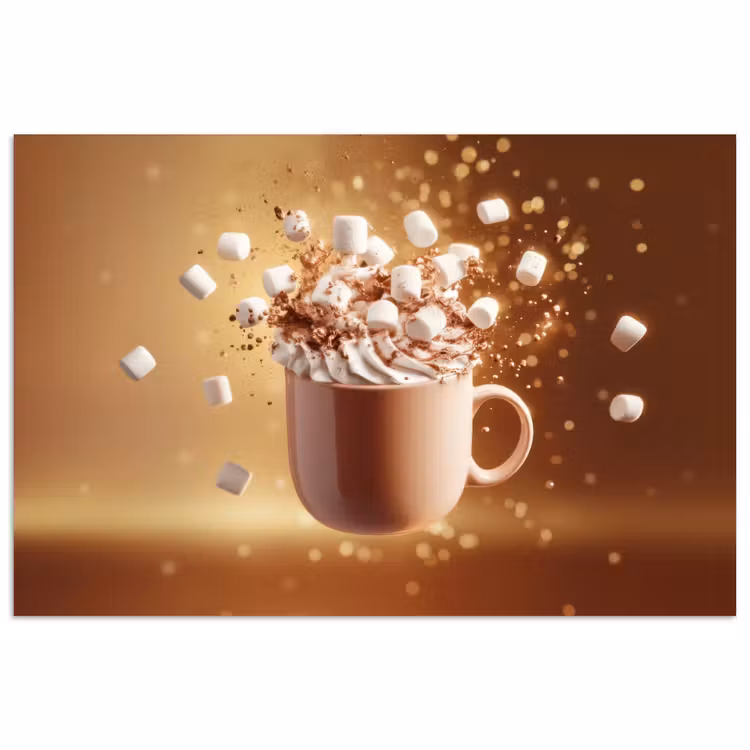 Poster - Chocomelk - Drinken - Warm - Bruin — 1