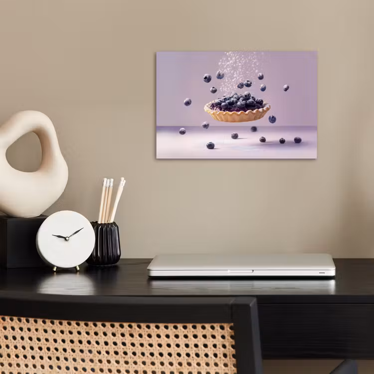 Poster - Eten - Taart - Bessen - Blauw — 2