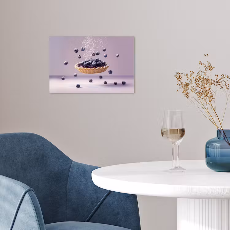 Poster - Eten - Taart - Bessen - Blauw — 4