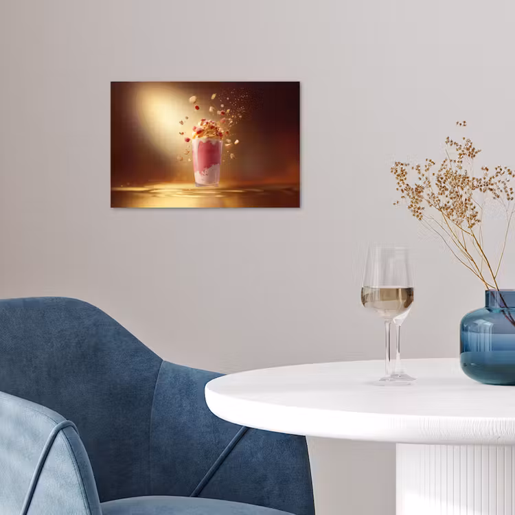 Poster - Framboos - Smoothie - Drinken - Roze — 4