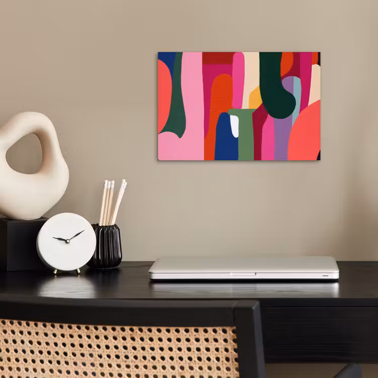 Poster - Kleurvakken - Recht - Rond - Abstract — 2