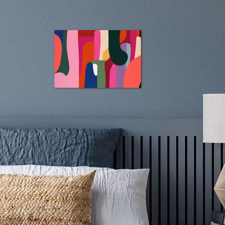 Poster - Kleurvakken - Recht - Rond - Abstract — 3