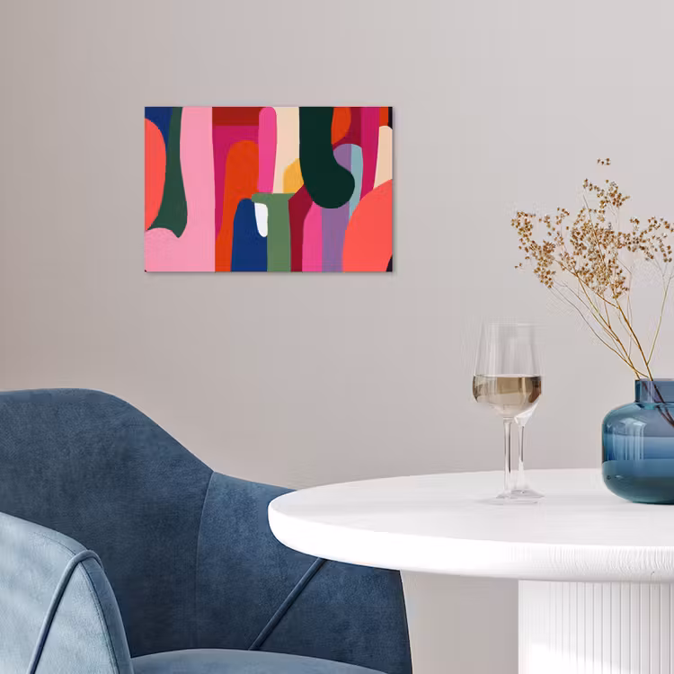 Poster - Kleurvakken - Recht - Rond - Abstract — 4