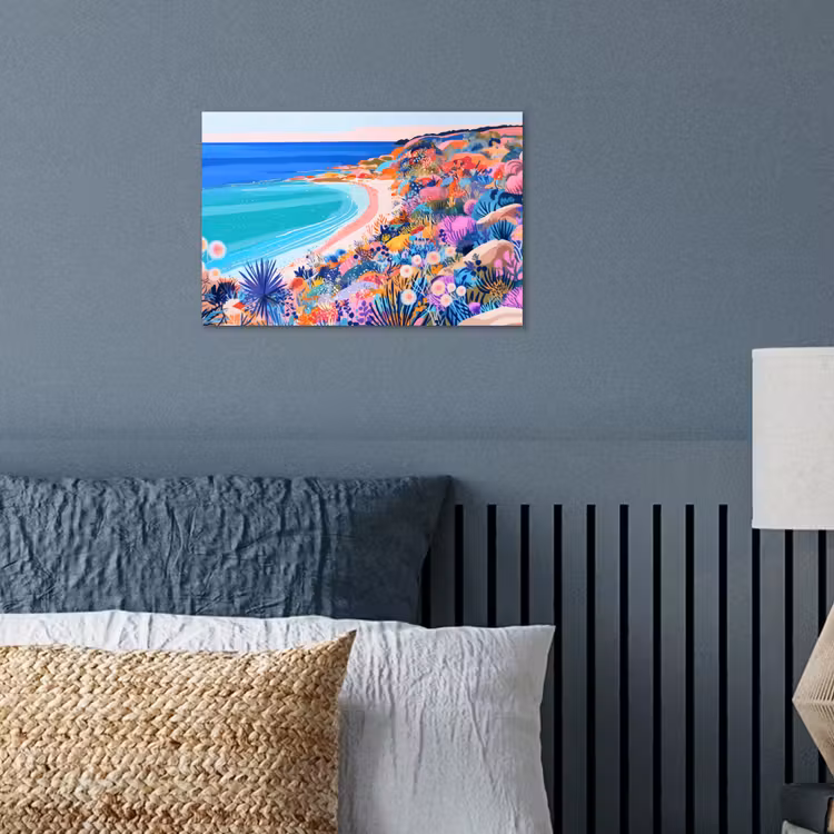 Poster - Bloemenweide - Zee - Zomers — 3