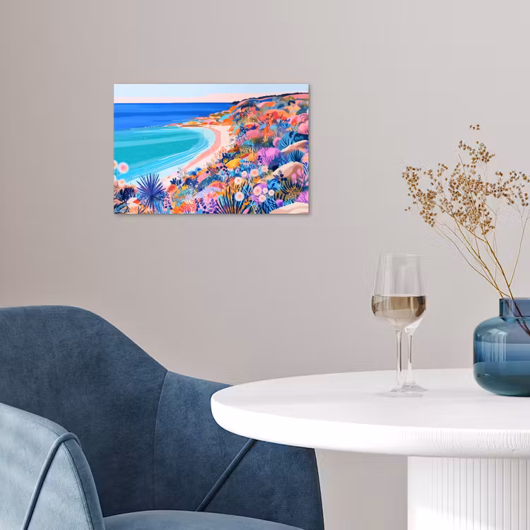 Poster - Bloemenweide - Zee - Zomers — 4