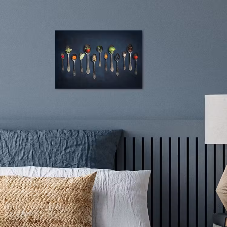 Poster - Kruiden - Lepel - Zilver - Specerijen - Industrieel — 3