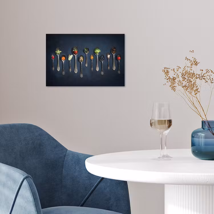 Poster - Kruiden - Lepel - Zilver - Specerijen - Industrieel — 4