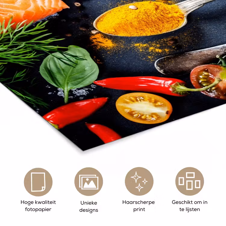Poster - Kruiden - Lepels - Keuken - Specerijen — 5