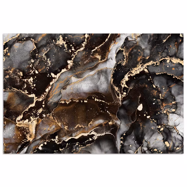 Poster - Marmer - Goud - Glitter - Luxe — 1