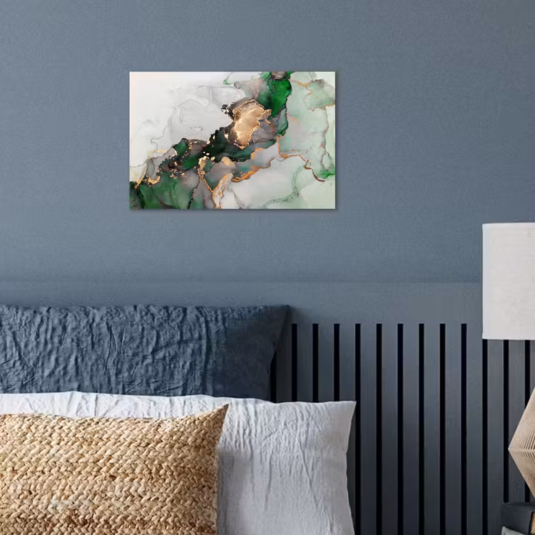 Poster - Marmer - Goud - Groen - Luxe — 3