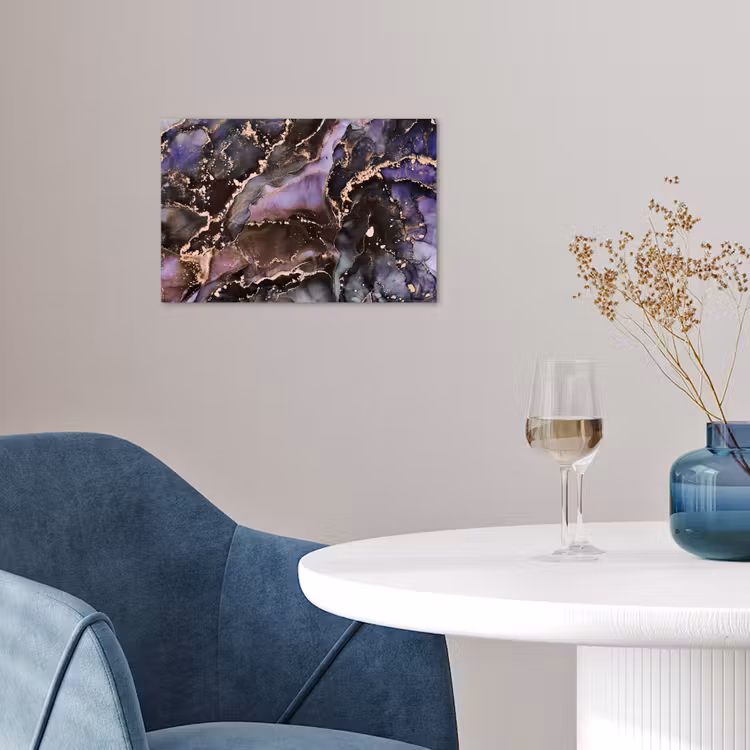 Poster - Marmer - Goud - Roze — 4