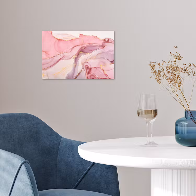 Poster - Goud - Marmer - Roze — 4