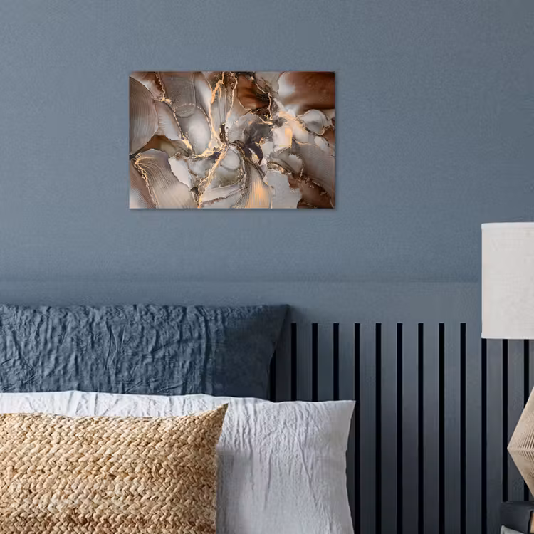 Poster - Grijs - Goud - Marmer - Marmerlook — 3
