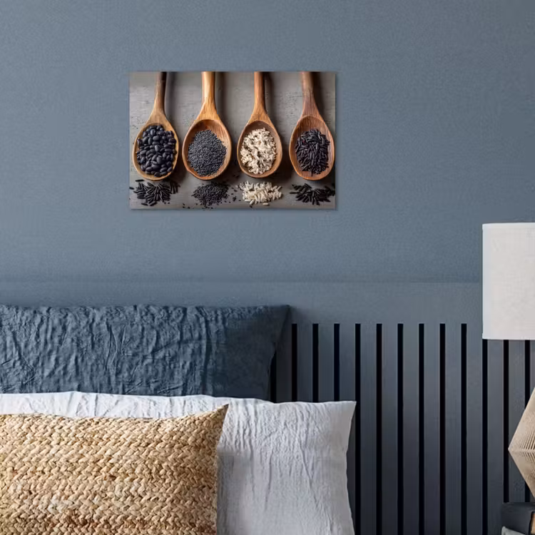 Poster - Houten - Lepels - Rijst - Zaden — 3