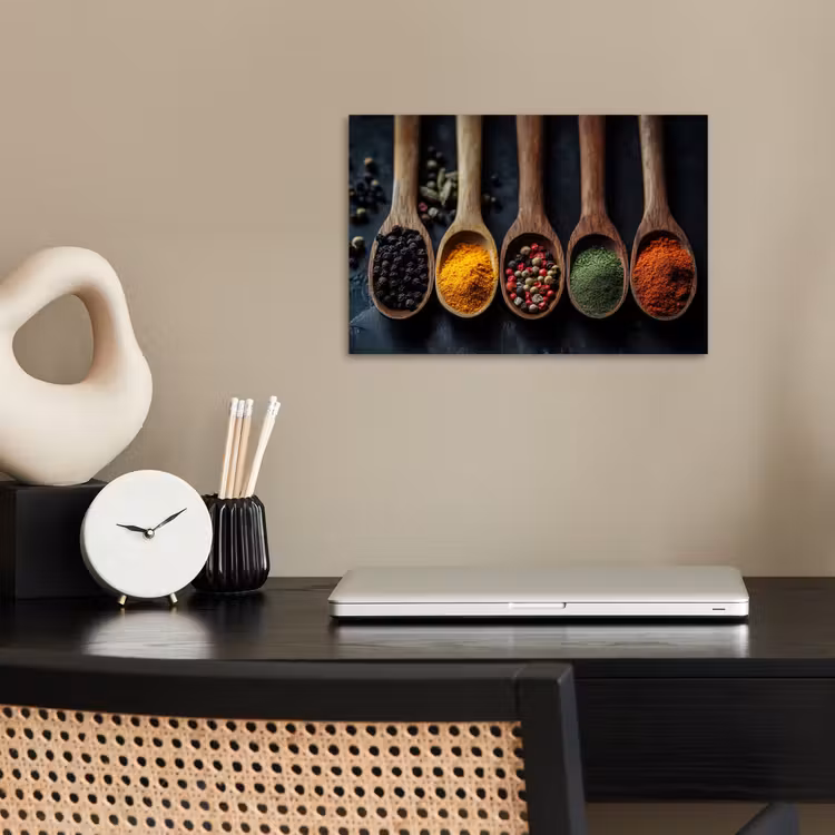 Poster - Houten - Lepels - Specerijen - Kruiden — 2