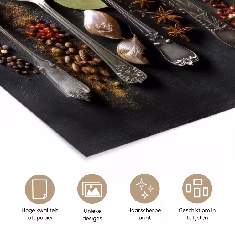 Poster - Lepels - Specerijen - Kaneel - Chili — 5
