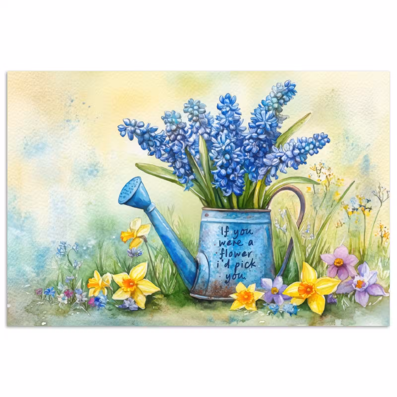 Poster - Lavendelbloemen - Quote - Gieter — 1